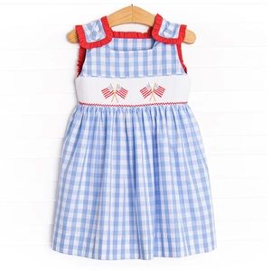 Stitchy fish patriotic dress